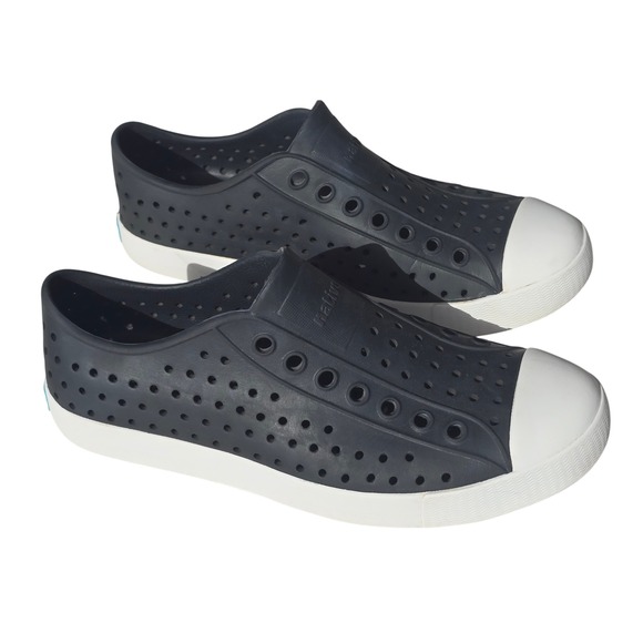 Native Shoes Jefferson Water Shoes Black Rubber Slip On Women Size 8 - Picture 2 of 8